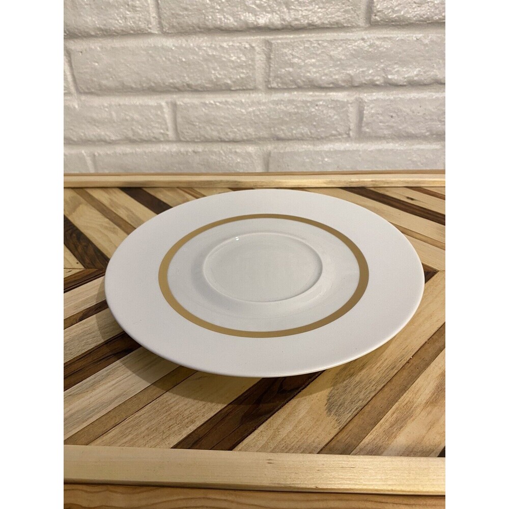 Bernardaud Cronos Or White Gold Shogun Dinner Entree Plate 11.5”
